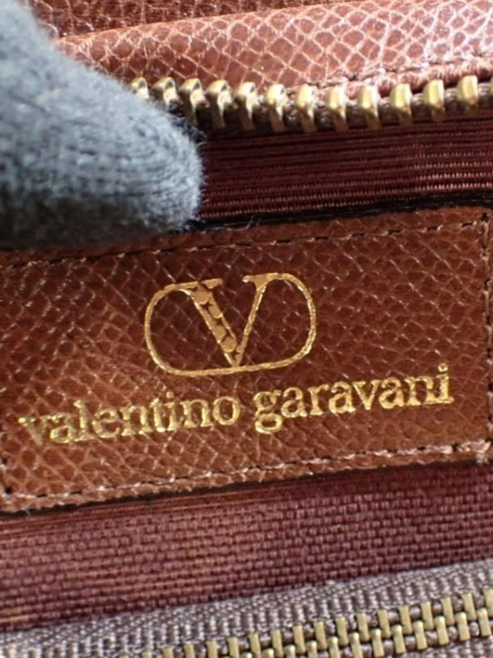 Valentino Garavani Dark Brown Leather Satchel - Picture 11 of 11